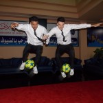 Football tricksters in Dubai