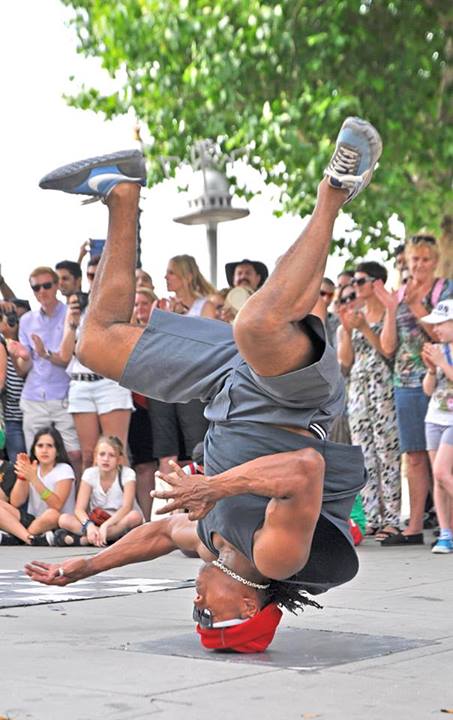 Headspinning Breakdancer - London South bank