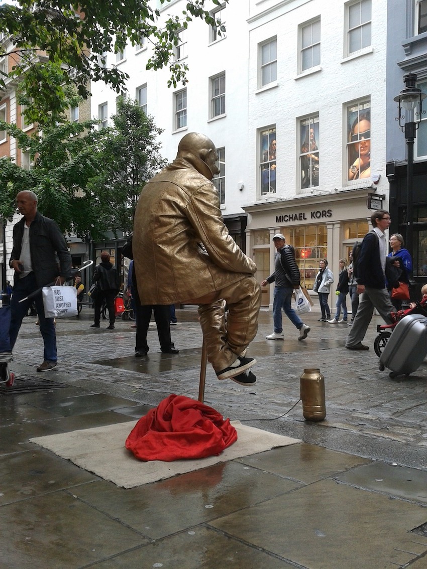 Human Statue in Covent Garden