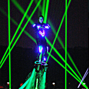 flyboard night time show