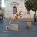 Tennis Street Human Statue