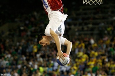 Amazing acrobatic basketball