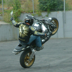 Freestyle Motorbike rider entertainment t