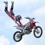 Motorbike stunts show