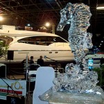 Corporate event sculpture in ice