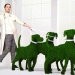 Grass Dog Sculpture