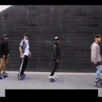 Automatic rollerboard dancing entertainers