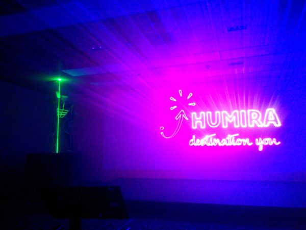 Illuminated Logo Stage Laser show