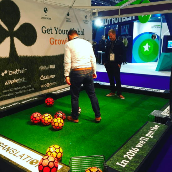 Football Pool Table Exhibition Stands