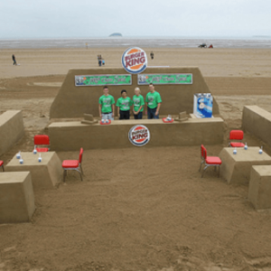 Burger King Sand Sculpture