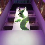 Vertical Wall Dance Projection Mapping