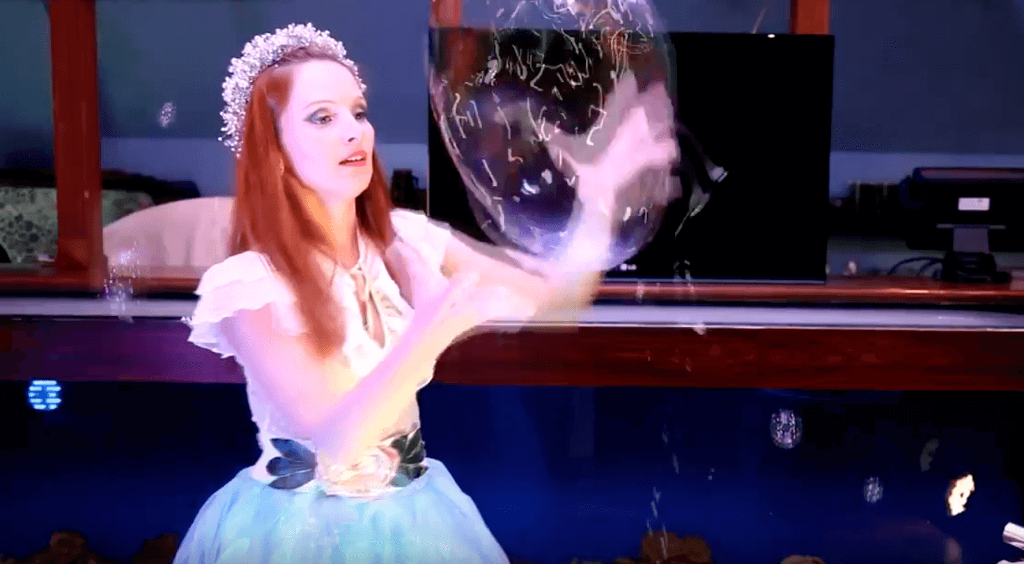 Female Bubble Performer For Events