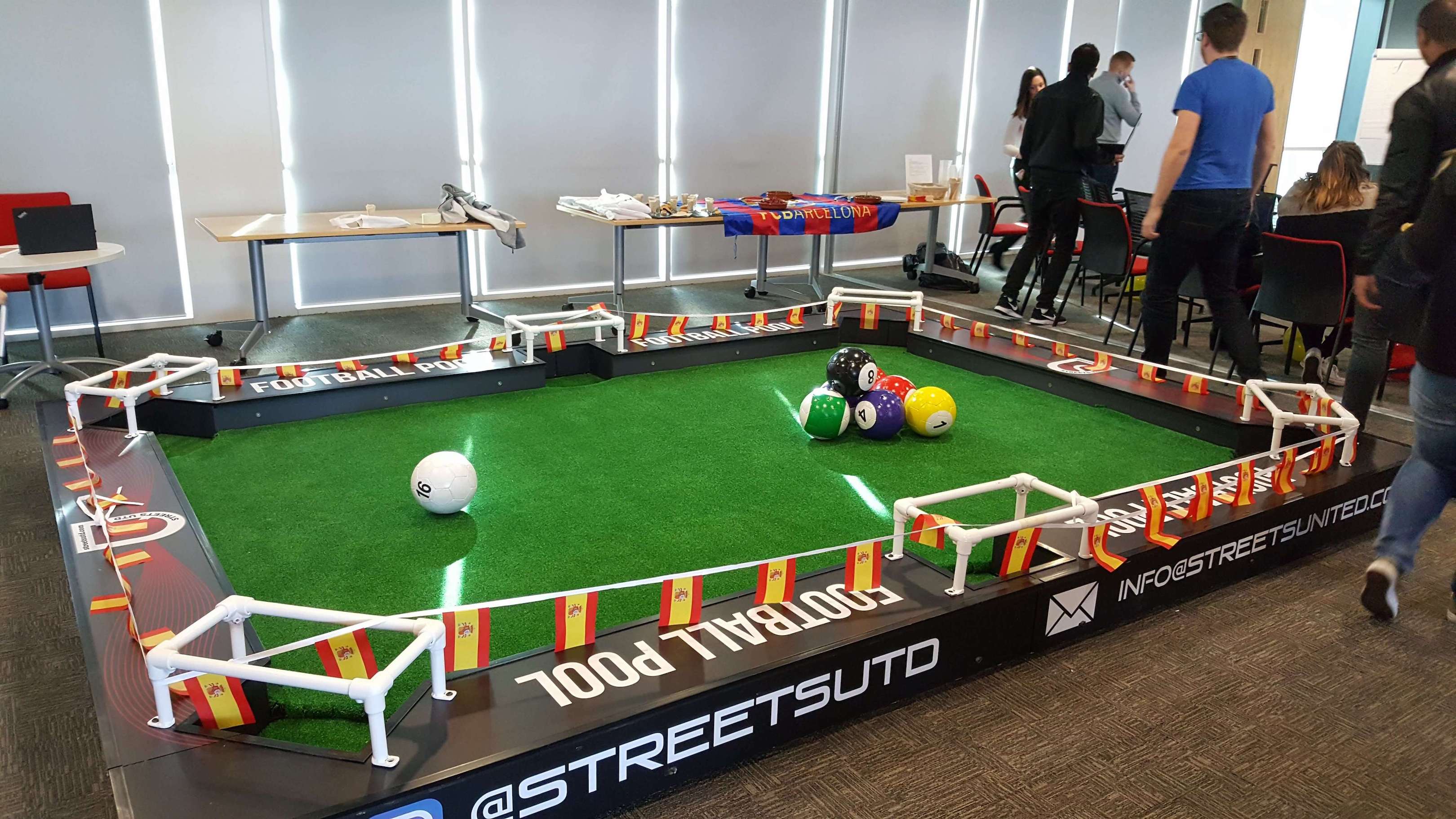 Hiring a football pool table for offices in London
