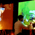 Animated Projection mapping with speed painter