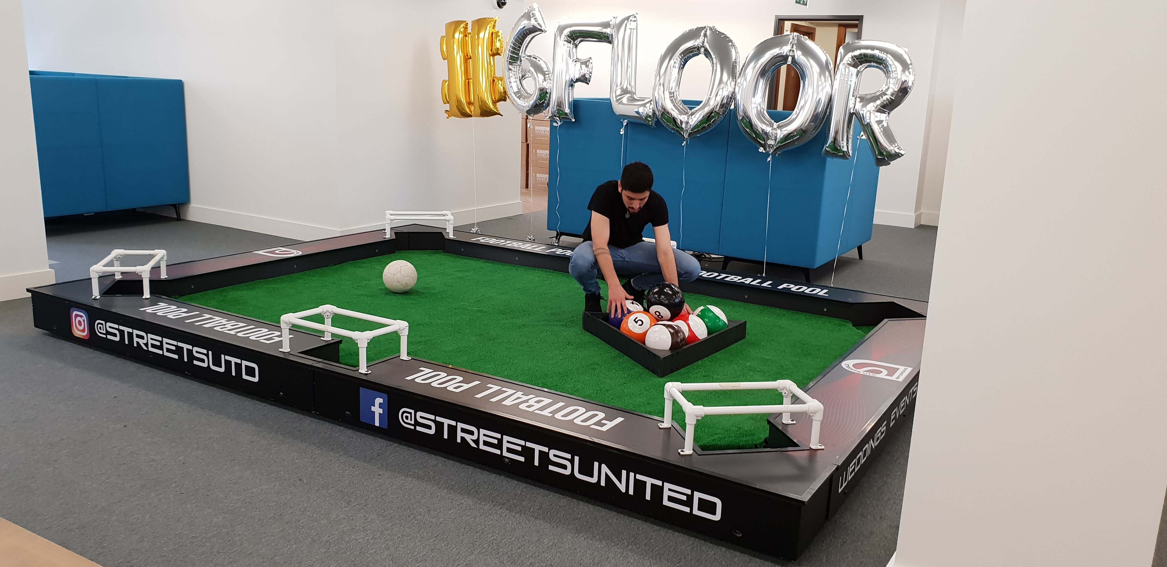 Football Event Entertainment in Manchester UK Streets United