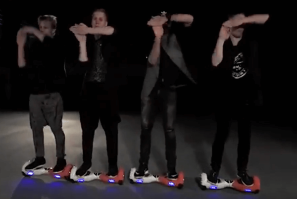Choreographed Hoverboard Performers