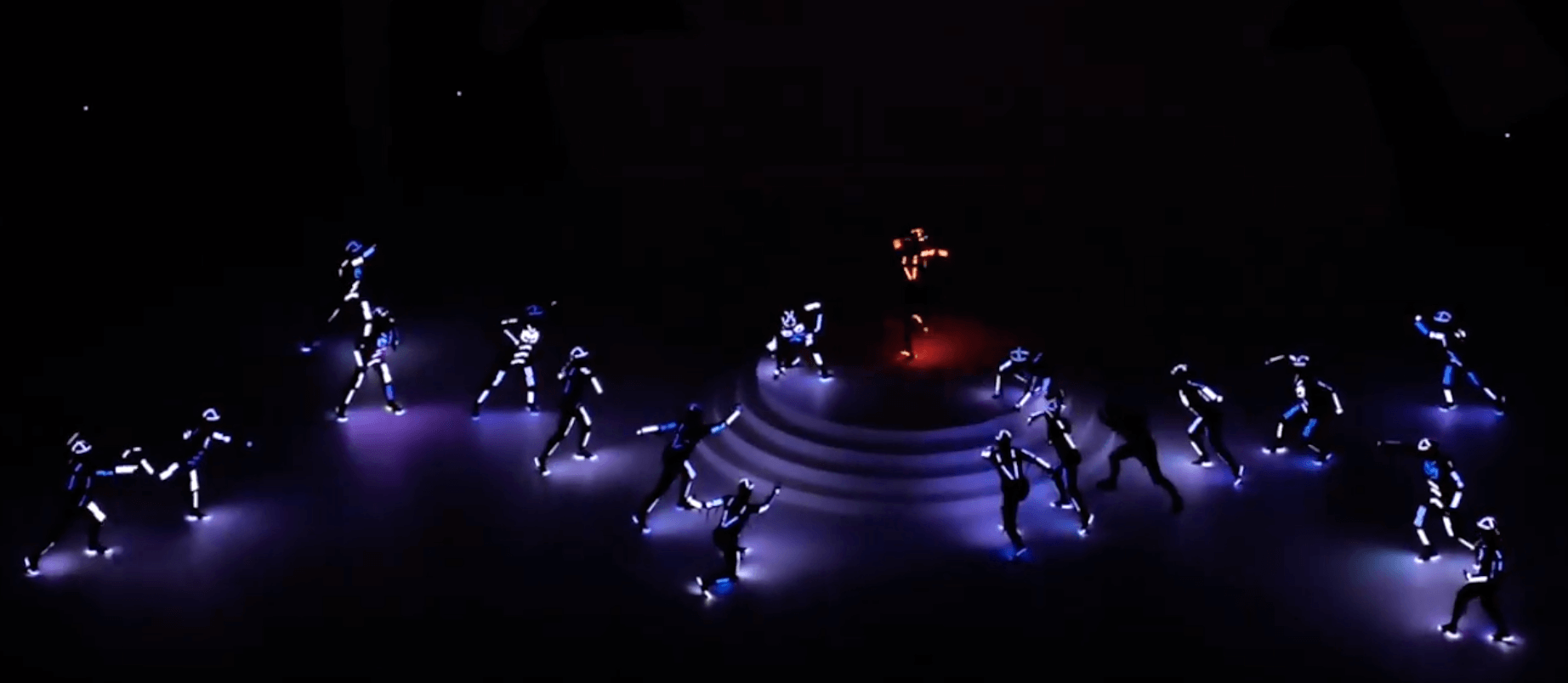 Tron DANCE Projection Dance Choreography. One of the 1st dance troup