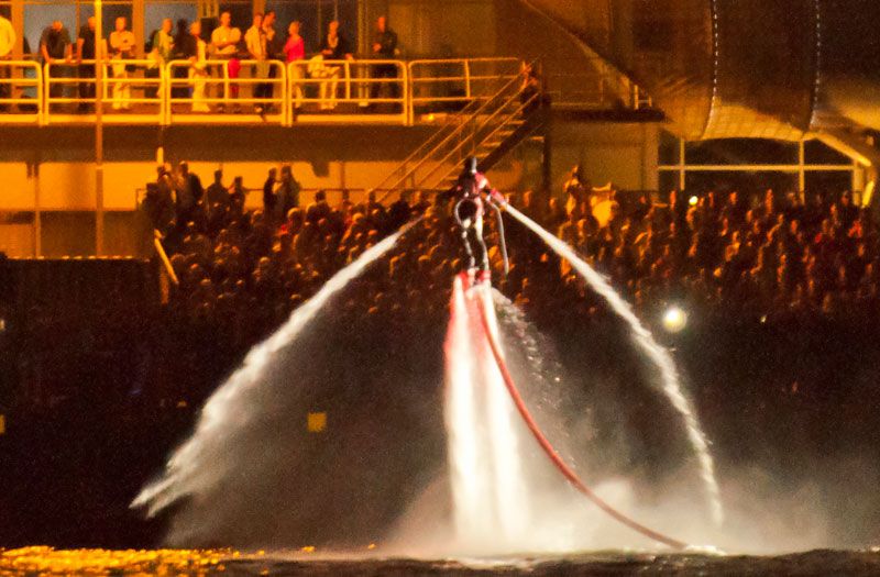 Extreme water entertainment for events