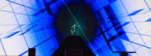 Stage laserman performer