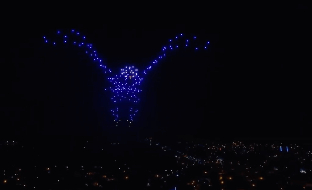 Shape formation drone displays
