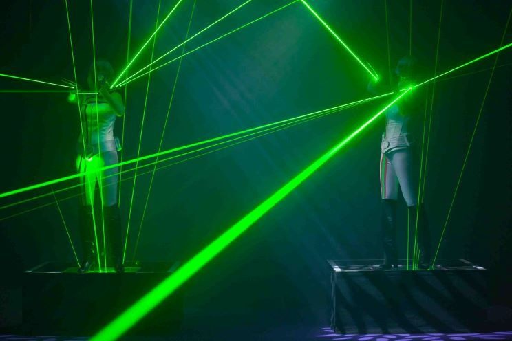 Laser Light Projection show for EVENTS in Germany