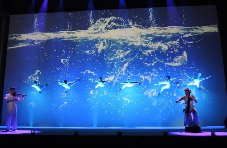 Projection display entertainment for EVENTS in Spain